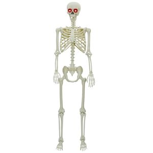 vidaXL Halloween kostlivec B&iacute;l&aacute; 155 x 38,5 cm Polypropylen