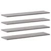 vidaXL N&aacute;stěnn&eacute; police 4 ks &scaron;ed&eacute; sonoma 80x20x1,5 cm kompozitn&iacute; dřevo