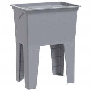 vidaXL Umyvadlo na pr&aacute;dlo &scaron;ed&eacute; 59 x 41 x 75 cm pryskyřice
