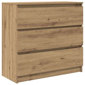 vidaXL Př&iacute;born&iacute;k dub artisan 80x35x76 cm kompozitn&iacute; dřevo