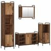 vidaXL Sada koupelnov&yacute;ch skř&iacute;něk 4 ks Star&eacute; dřevo 40 x 36 x 181 cm