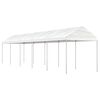vidaXL Alt&aacute;n se střechou b&iacute;l&yacute; 11,15 x 2,28 x 2,69 m polyethylen