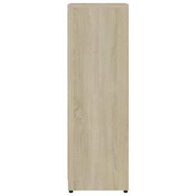 vidaXL Koupelnová skříňka bílá dub sonoma 30 x 30 x 95 cm dřevotříska