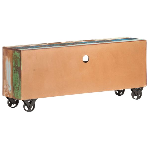 vidaXL TV stolek 120 x 30 x 50 cm masivn&iacute; recyklovan&eacute; dřevo