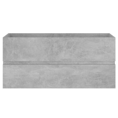 vidaXL Skříňka se zápustným umyvadlem betonově šedá dřevotříska