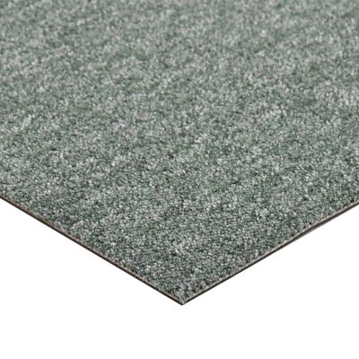 vidaXL Kobercové podlahové dlaždice 20 ks 5 m² 50 x 50 cm zelené