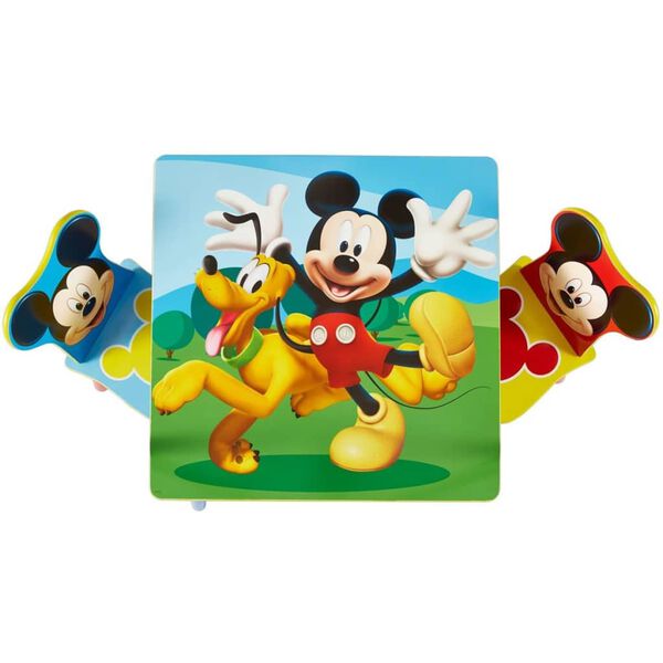 Disney 3dílná sada stolu a židlí Mickey Mouse dřevo WORL119014
