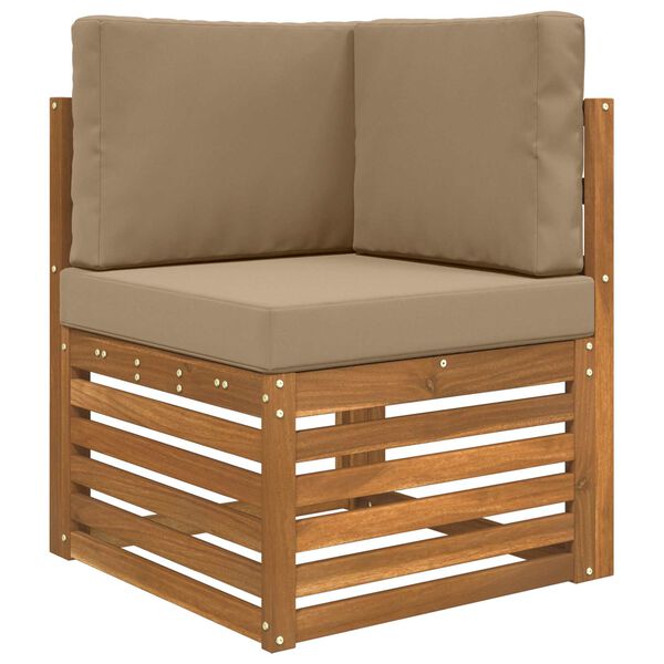 vidaXL Venkovn&iacute; pol&scaron;t&aacute;ř na pohovku 3 pcs Taupe Polyester