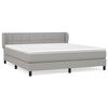 vidaXL Box spring postel s matrac&iacute; světle &scaron;ed&aacute; 180 x 200 cm textil