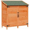vidaXL Zahradn&iacute; shed Hněd&aacute; 106,5 x 56 x 113,5 cm Masivn&iacute; jedlov&eacute; dřevo