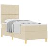 vidaXL Postel s boxspringem s čelo Kr&eacute;mov&aacute; 80 x 200 cm textil