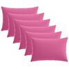 vidaXL Povlak na pol&scaron;t&aacute;ř 6 pcs HEERLEN Růžov&aacute; 50 x 70 cm Polyester
