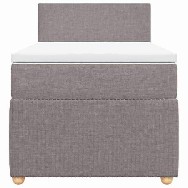 vidaXL Box spring postel s matrac&iacute; taupe 80x200 cm textil