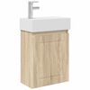 vidaXL Koupelnov&aacute; skř&iacute;ňka s bateri&iacute; Dub sonoma 45,5 x 22,5 x 84 cm