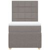 vidaXL Box spring postel s matrac&iacute; taupe 90x190 cm textil