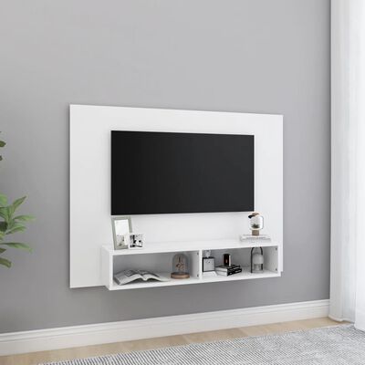 vidaXL Nástěnná TV skříňka bílá 120 x 23,5 x 90 cm dřevotříska
