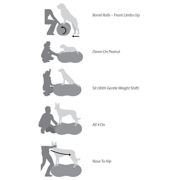 FitPAWS Balančn&iacute; plo&scaron;ina pro dom&aacute;c&iacute; mazl&iacute;čky Trax Peanut 40 cm žlut&aacute;