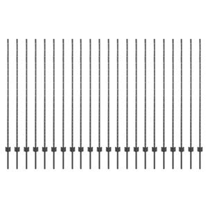 vidaXL Plotov&yacute; sloupek. 22 pcs &Scaron;ed&aacute; 200 cm Ocel