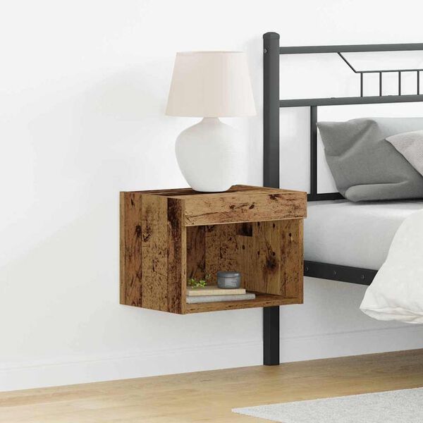 vidaXL Sestava TV skř&iacute;něk N&aacute;stěnn&yacute; 2 pcs Star&eacute; dřevo 40 x 30 x 30 cm