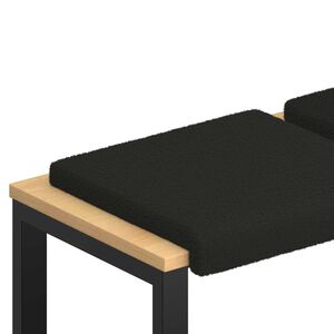 vidaXL Pol&scaron;t&aacute;ř na lavici 2 ks Sherpa l&aacute;tka Čern&aacute; Hloubka 35 cm