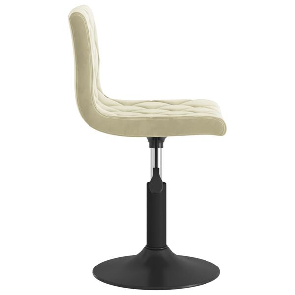 vidaXL Otočn&eacute; j&iacute;deln&iacute; židle 4 ks kr&eacute;mov&eacute; samet