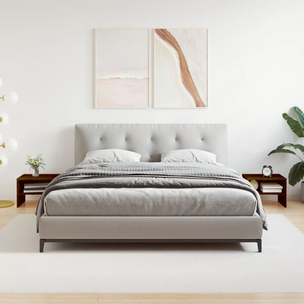 vidaXL Nočn&iacute; stolky 2 ks hněd&yacute; dub 40 x 30 x 30 cm kompozitn&iacute; dřevo