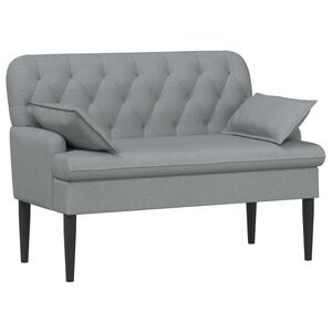 vidaXL Pohovka s knofl&iacute;kov&yacute;m pro&scaron;&iacute;v&aacute;n&iacute;m Světle &scaron;ed&aacute; 111 x 68 x 80 cm