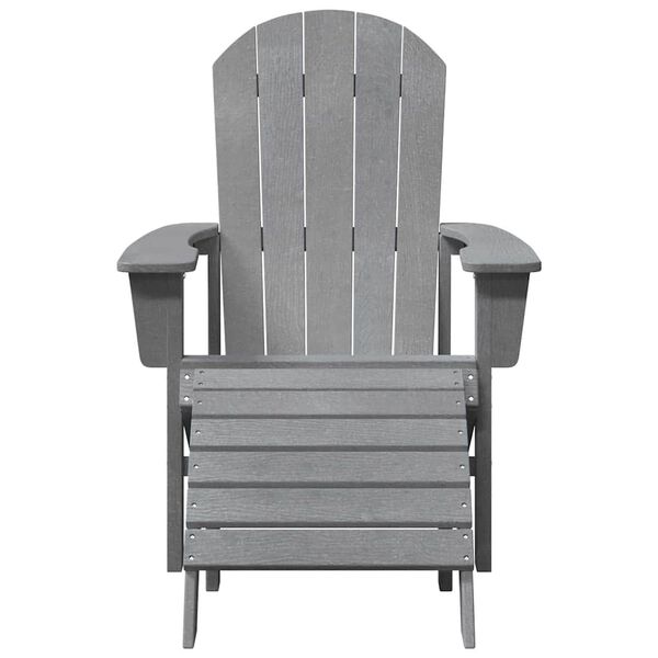 vidaXL Adirondack židle Světle &scaron;ed&aacute; 82 x 74 x 92 cm HDPE