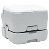 vidaXL Campingov&eacute; WC &Scaron;ed&aacute; a b&iacute;l&aacute; 41,5 x 36,5 x 30 cm Polyethylen