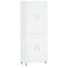 vidaXL Skř&iacute;ň highboard b&iacute;l&aacute; 69,5 x 34 x 180 cm kompozitn&iacute; dřevo
