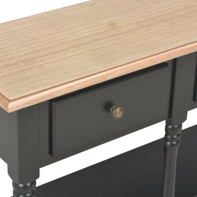 vidaXL Konzolový stolek černý 110 x 30 x 76 cm kompozitní dřevo