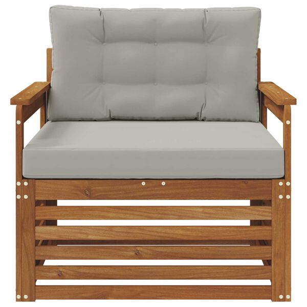 vidaXL Venkovn&iacute; pohovkov&aacute; souprava Masivn&iacute; ak&aacute;ciov&eacute; dřevo a polyester