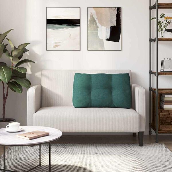 vidaXL Pol&scaron;t&aacute;ř na z&aacute;da Tmavě zelen&aacute; 80 x 24 x 50 cm textil