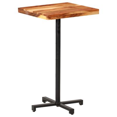 vidaXL Barový stůl čtvercový 60 x 60 x 110 cm masivní akáciové dřevo