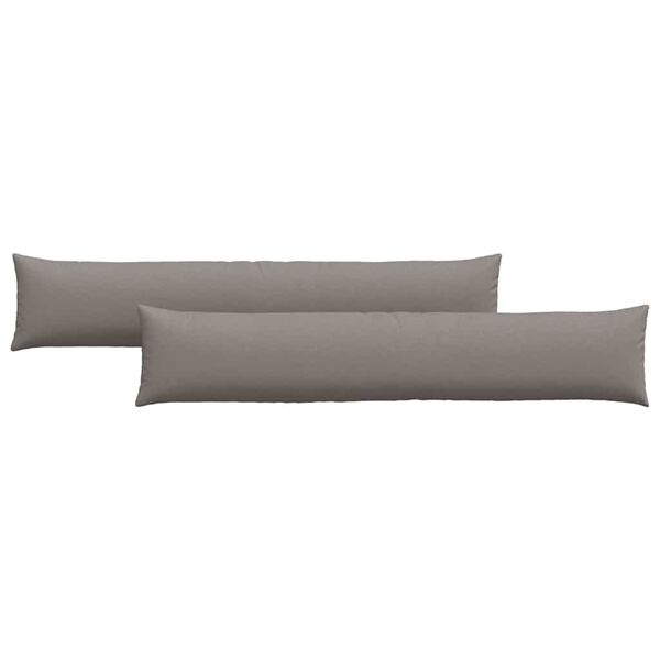 vidaXL Pohovkové polštáře 2 pcs Taupe 200 x 40 cm textil