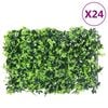 &nbsp;vidaXL Uměl&yacute; listnat&yacute; plot 24 ks zelen&yacute; 40 x 60 cm