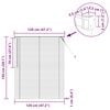 vidaXL Venet &scaron;koln&iacute; žaluzie Nastaviteln&aacute; B&iacute;l&aacute; 150 x 120 cm PVC