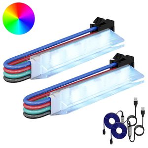 vidaXL LED p&aacute;s 2 pcs Čern&aacute; a b&iacute;l&aacute; 1745 mm Měď a plast