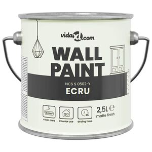 vidaXL Barva na stěny Hněd&aacute; 2,5 L Tisk na zeď