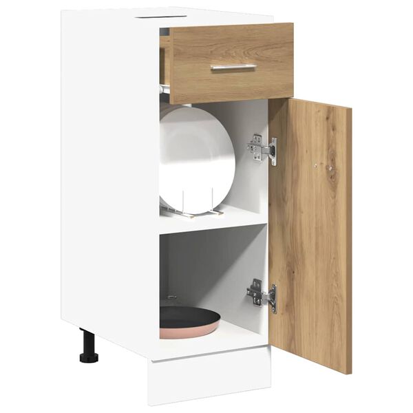 vidaXL Zásuvková skříňka "Lyon" Artisan dub 30x46x81,5 cm, konstrukční dřevo