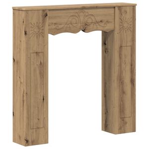 vidaXL R&aacute;m krbu Dub artisan 102 x 20 x 102 cm Kompozitn&iacute; dřevo