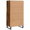 vidaXL Skř&iacute;ň highboard kouřov&yacute; dub 60 x 36 x 110 cm kompozitn&iacute; dřevo