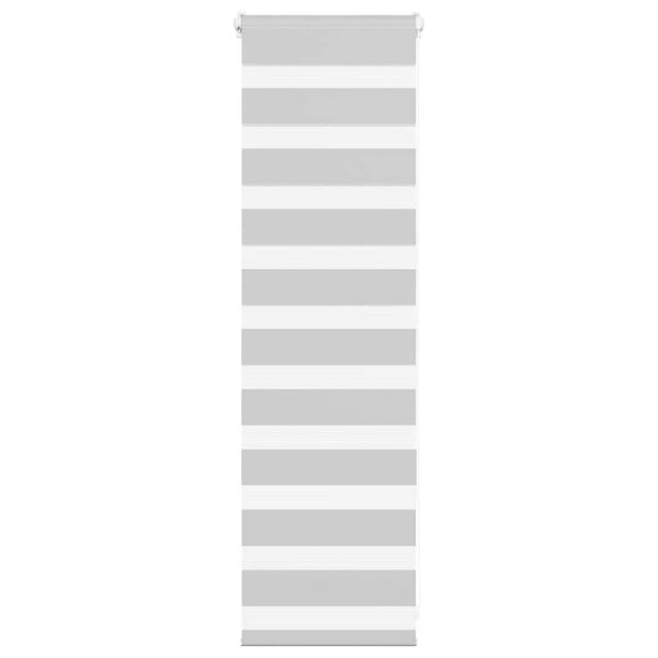 vidaXL Zebra roleta světle &scaron;ed&aacute; 40x100cm &scaron;&iacute;řka l&aacute;tky 35,9 cm polyester