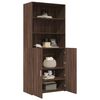 vidaXL Skř&iacute;ň highboard hněd&yacute; dub 80 x 42,5 x 185 cm kompozitn&iacute; dřevo