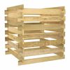 vidaXL Laťkov&yacute; zahradn&iacute; kompost&eacute;r 90x90x90 cm impregnovan&aacute; borovice