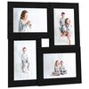 vidaXL Kol&aacute;žov&yacute; fotor&aacute;meček na 4 obr&aacute;zky (10 x 15 cm) čern&yacute; MDF