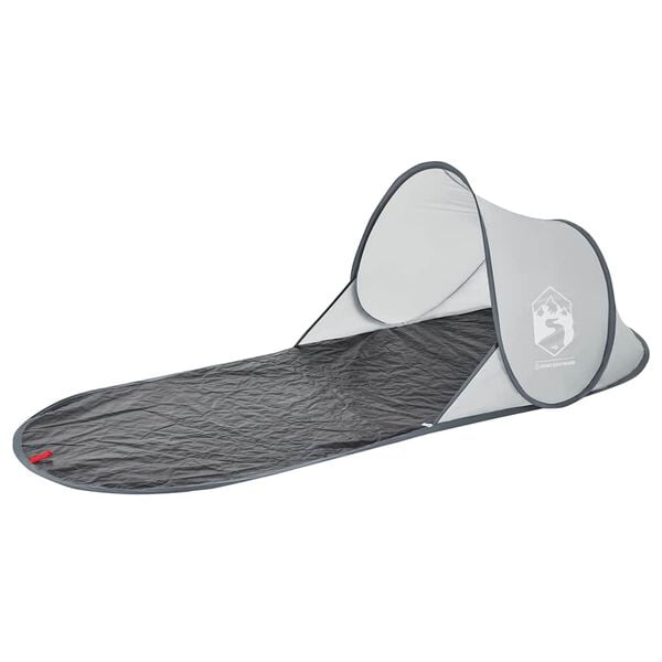 vidaXL Pl&aacute;žov&yacute; stan &scaron;ed&yacute; pop-up nepromokav&yacute;