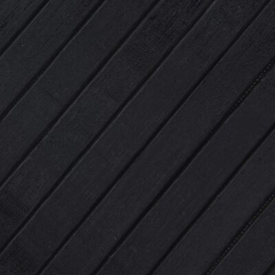 vidaXL Koberec obdélníkový černý 80 x 100 cm bambus