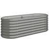 vidaXL Vyv&yacute;&scaron;en&yacute; z&aacute;hon pozinkovan&aacute; ocel 114x40x36 cm &scaron;ed&yacute;