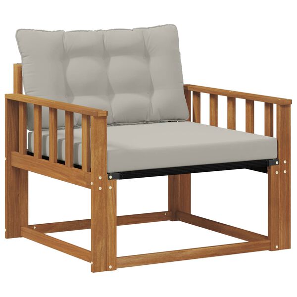 vidaXL Venkovn&iacute; pohovkov&aacute; souprava Masivn&iacute; ak&aacute;ciov&eacute; dřevo a Textilene